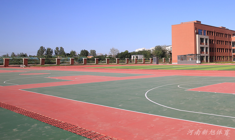 学校硅pu篮球场场地