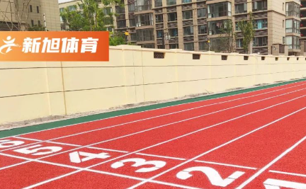 平顶山混合型塑胶跑道完工