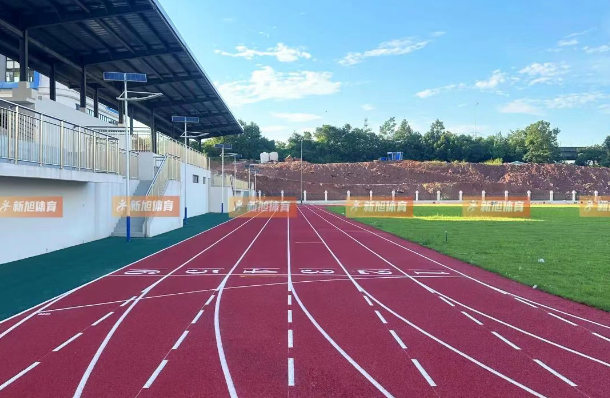 新旭体育赣州学校塑胶跑道建设落成