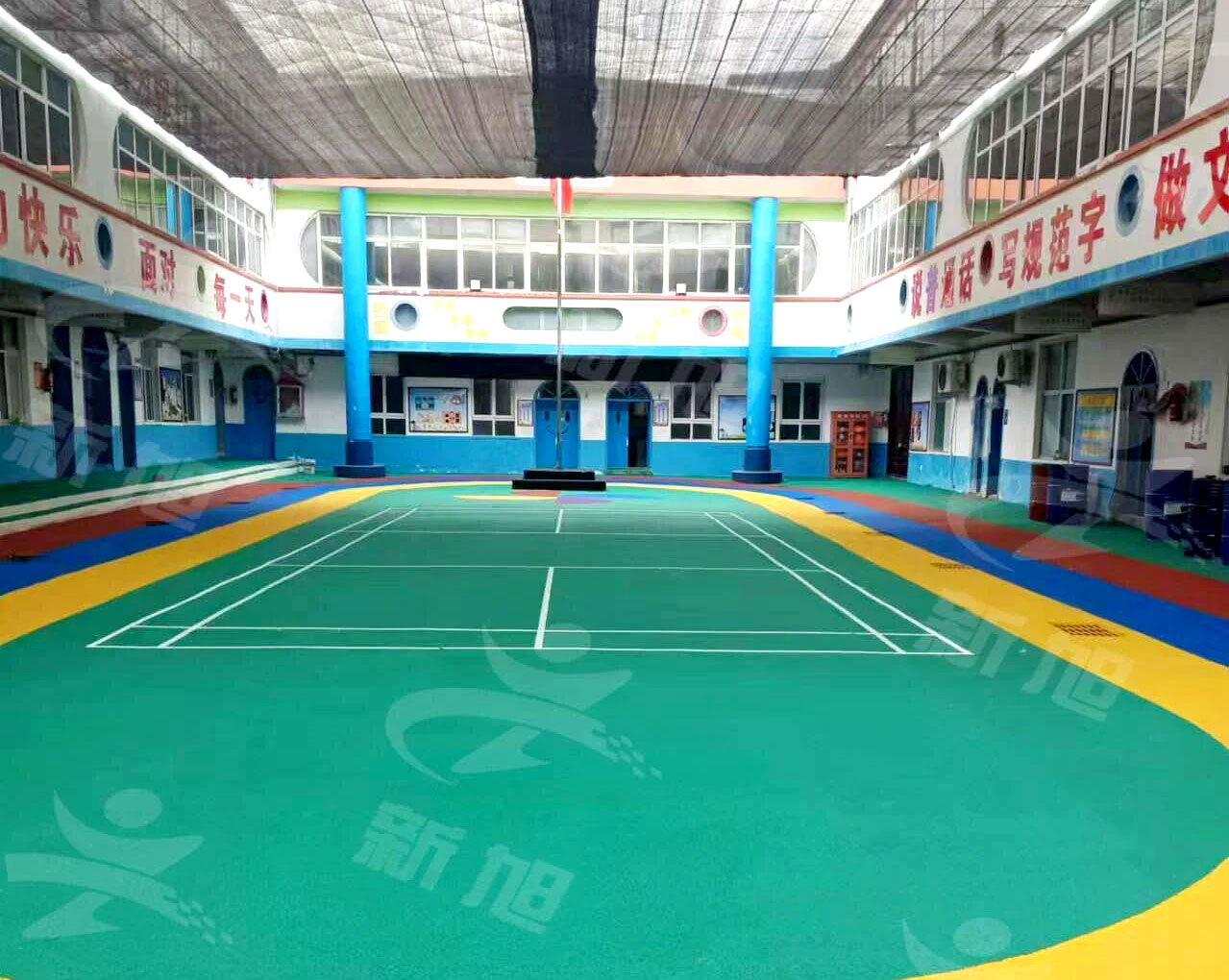 新旭体育河南本土濮阳县特殊学校EPDM场地案例