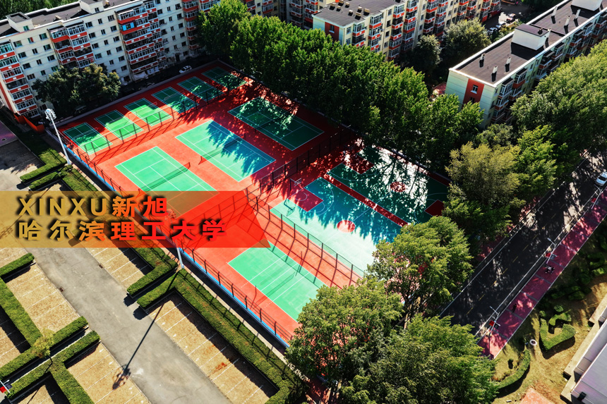 哈尔滨理工大学硅pu了篮球场